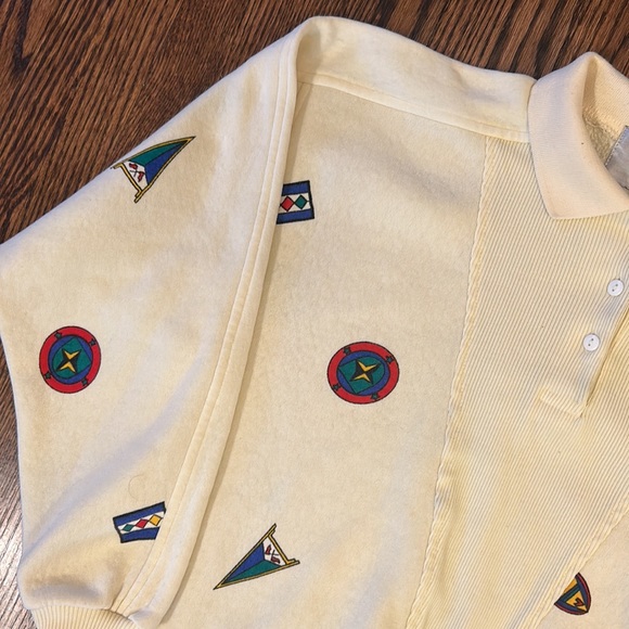 Vintage 80s Collared Sweatshirt - Picture 3 of 8